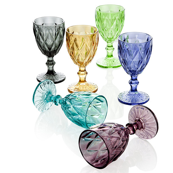 Set 6 Calici Diamante Colors 