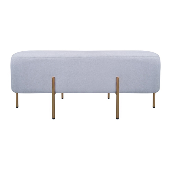 Pouf panca rettangolare - Grigio 
