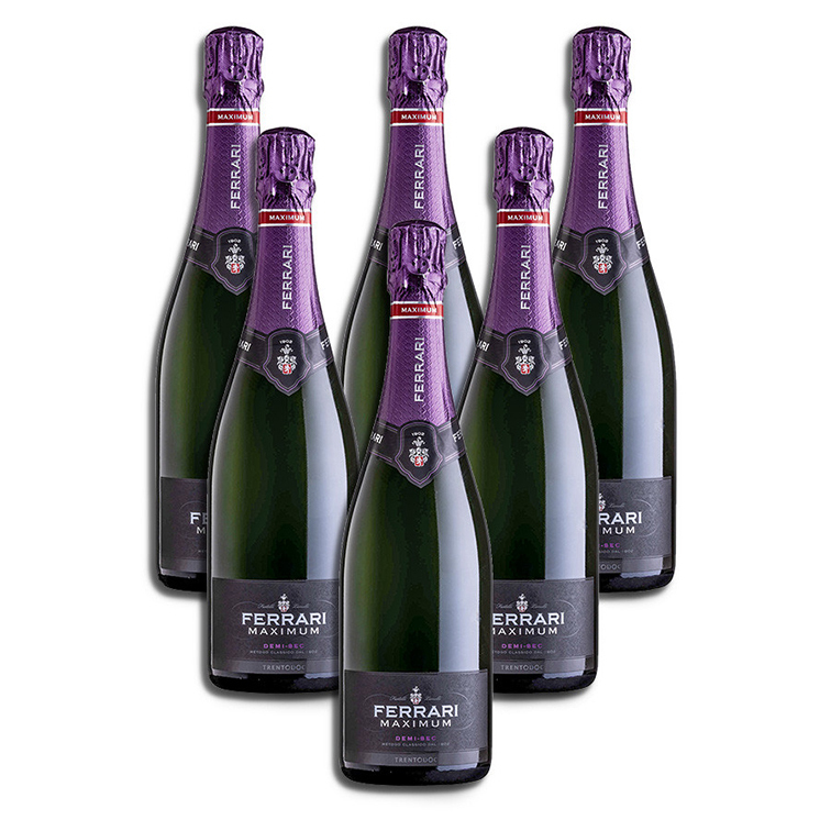6 Bottiglie di Ferrari Maximum DEMI SEC 
