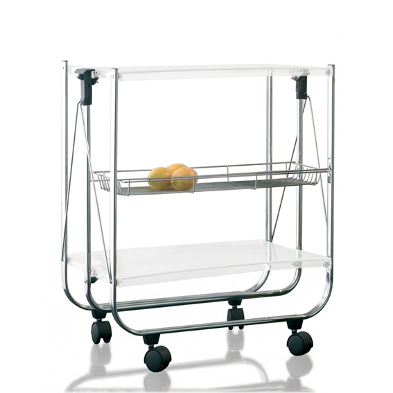 Carrello pieghevole con ruote 