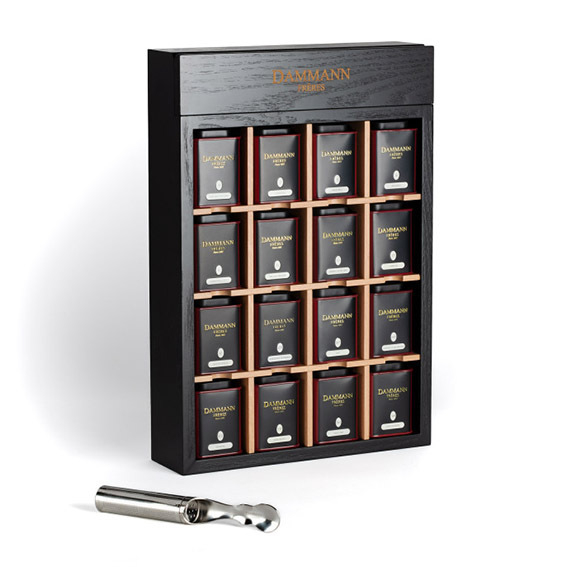 Coffret in legno - 16 latte tè e miscele 