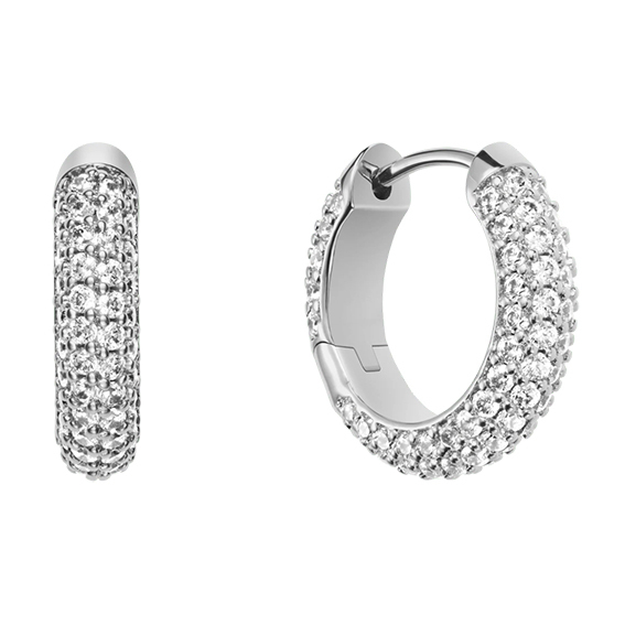 Orecchini Pavè Silver  