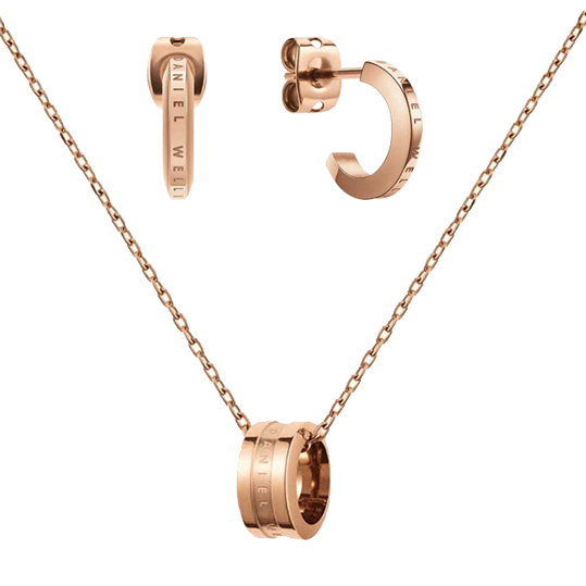 Set Collana e Orecchini Elan Rose Gold 