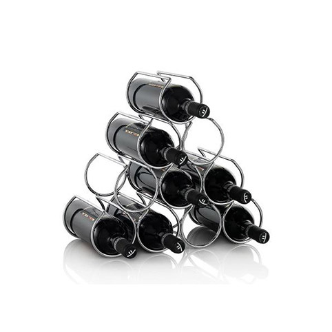 Portabottiglie cromato Tawa 