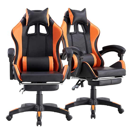 SET da 2 Sedie Racing Orange 