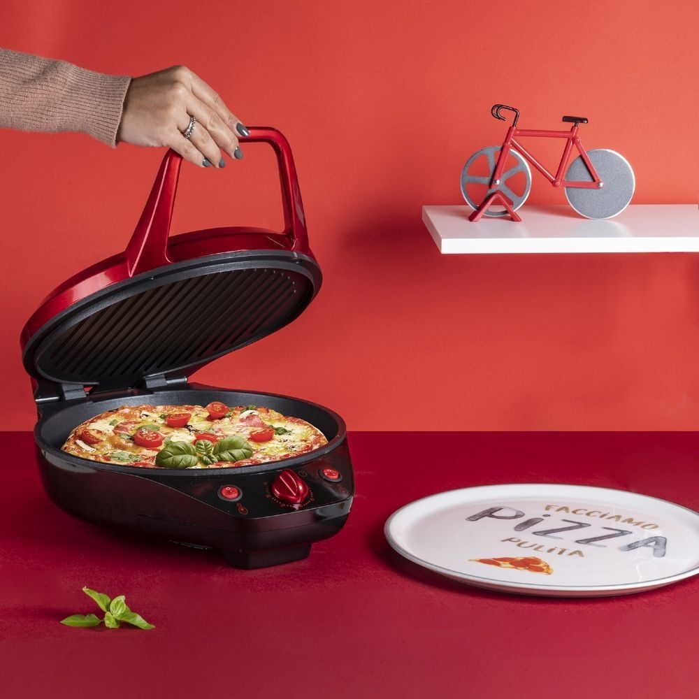 Pizza Maker e grill doppia piastra 1200W 
