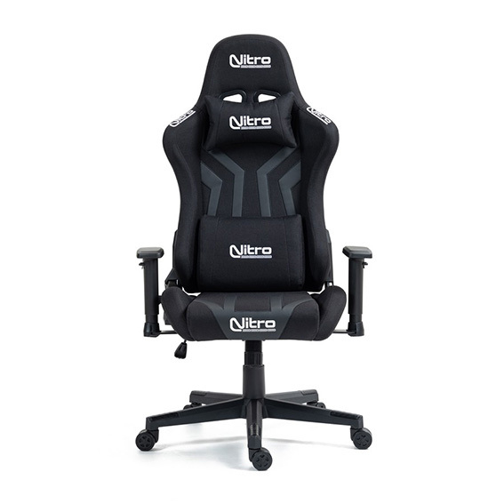 Sedia da gaming in tessuto ed ecopelle 