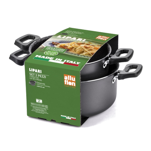 Set 2 casseruole antiaderenti 