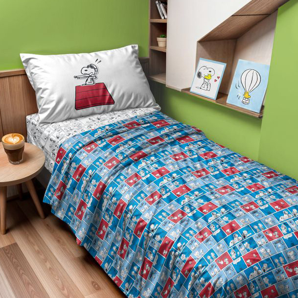 Completo lenzuola singolo PEANUTS 