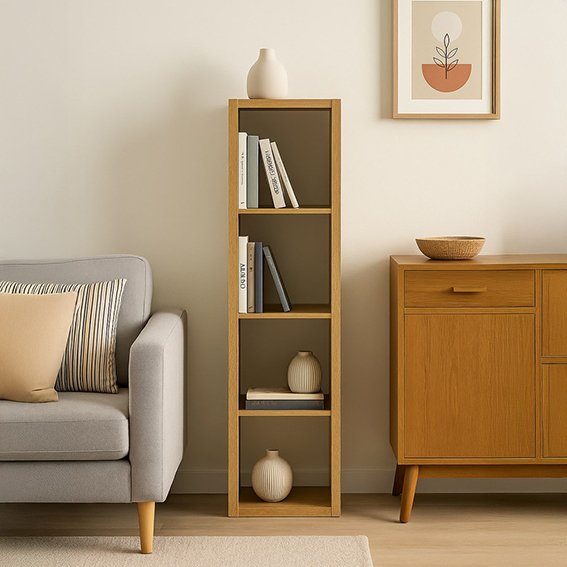 Libreria in rovere 4 ripiani 