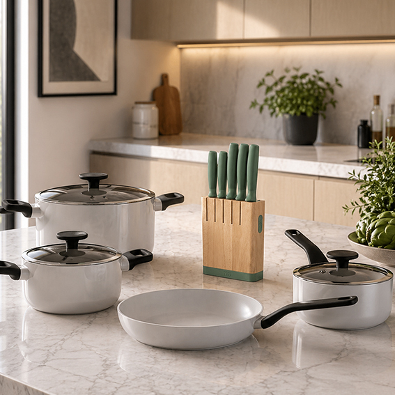Prestige Cooking & Knife Set 
