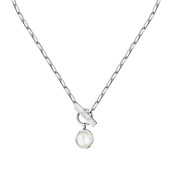 Collana Karl Lagerfeld Pearl Argento 