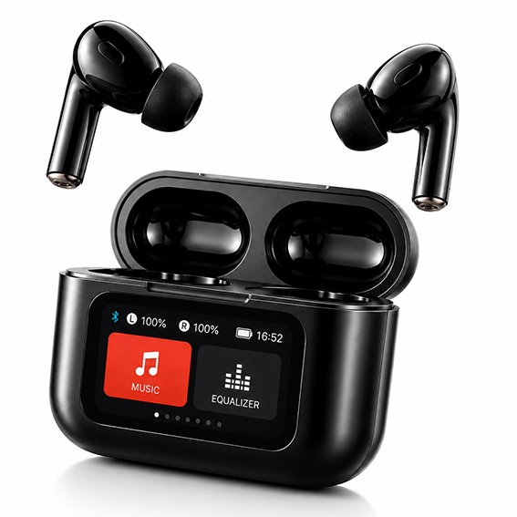 Auricolari True Wireless con Display Touch 