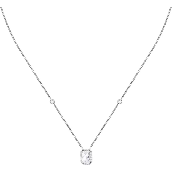 Collana in argento con zirconi 