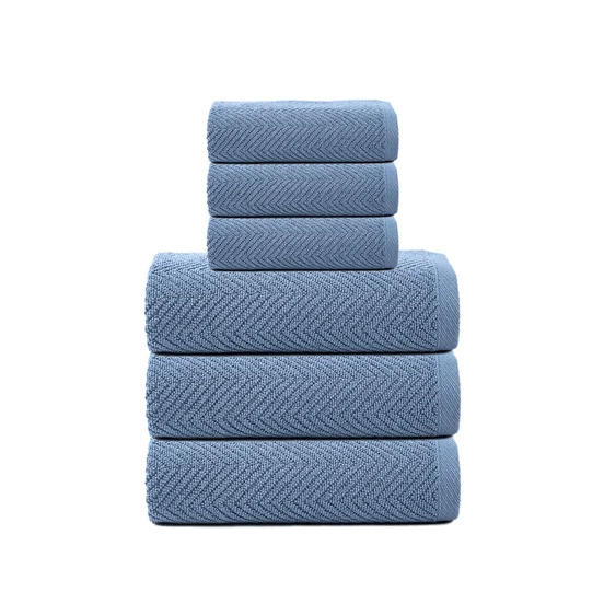 Set asciugamani 3+3 RIAD azzurro 