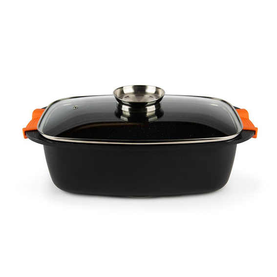 Casseruola 2 manici antiaderente e coperchio 