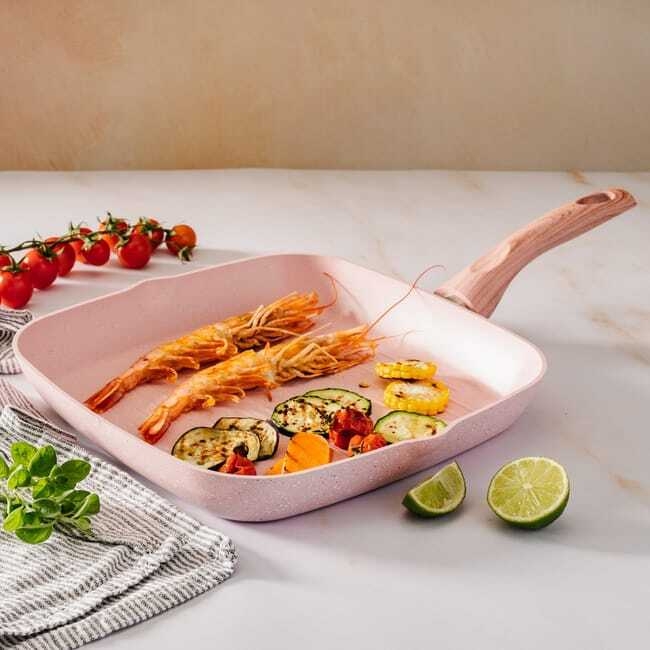 Bistecchiera 28 cm antiaderente Stonerose Bistecchiera 28 cm antiaderente Stonerose