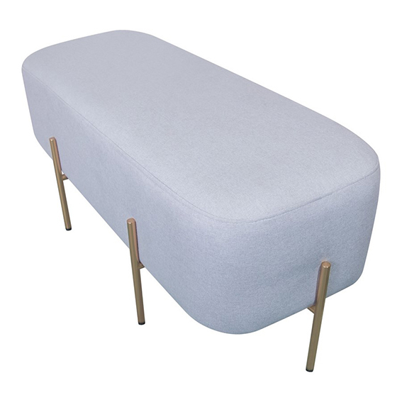 Pouf panca rettangolare - Grigio