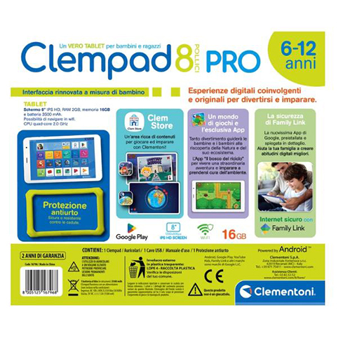 Tablet per Bambini ClemPad 8'' PRO