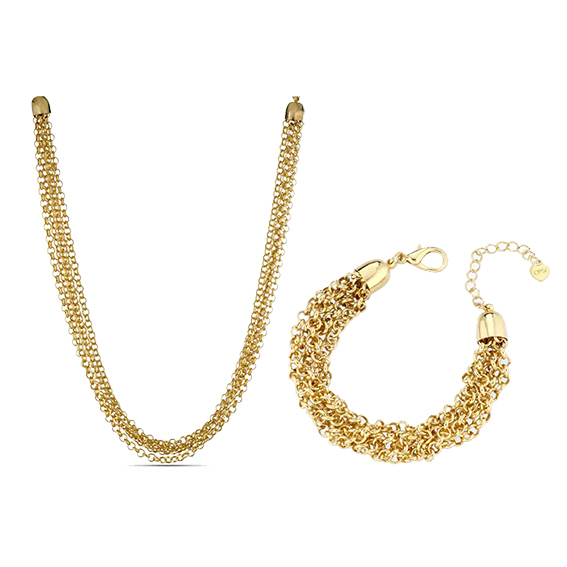 Set Luxury Donna - Ottone placcato Oro