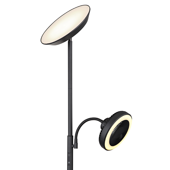 Lampada da terra con ventola