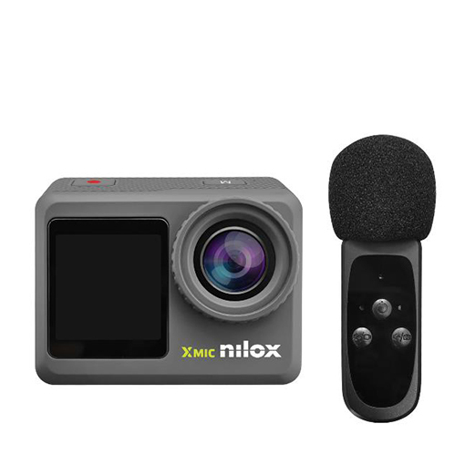 Action Cam HD 4K con microfono wireless