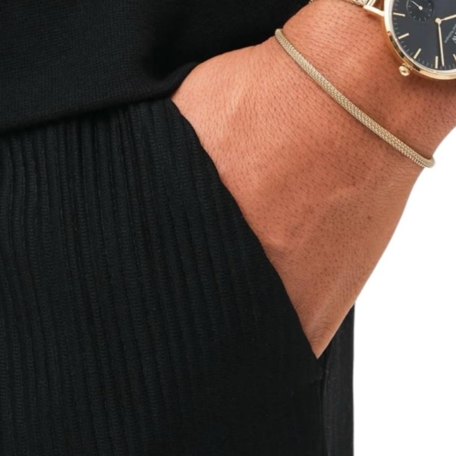 Bracciale Uomo Mesh Gold