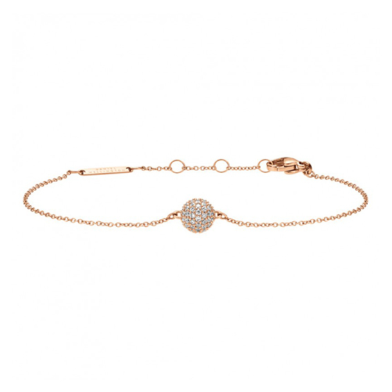 Set Orecchini e Bracciale Pavè Rose Gold