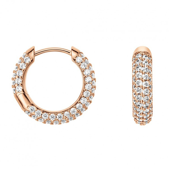 Set Orecchini e Bracciale Pavè Rose Gold