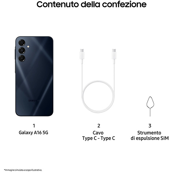SAMSUNG GALAXY A16 5G da 128GB
