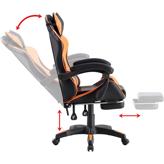 SET da 2 Sedie Racing Orange