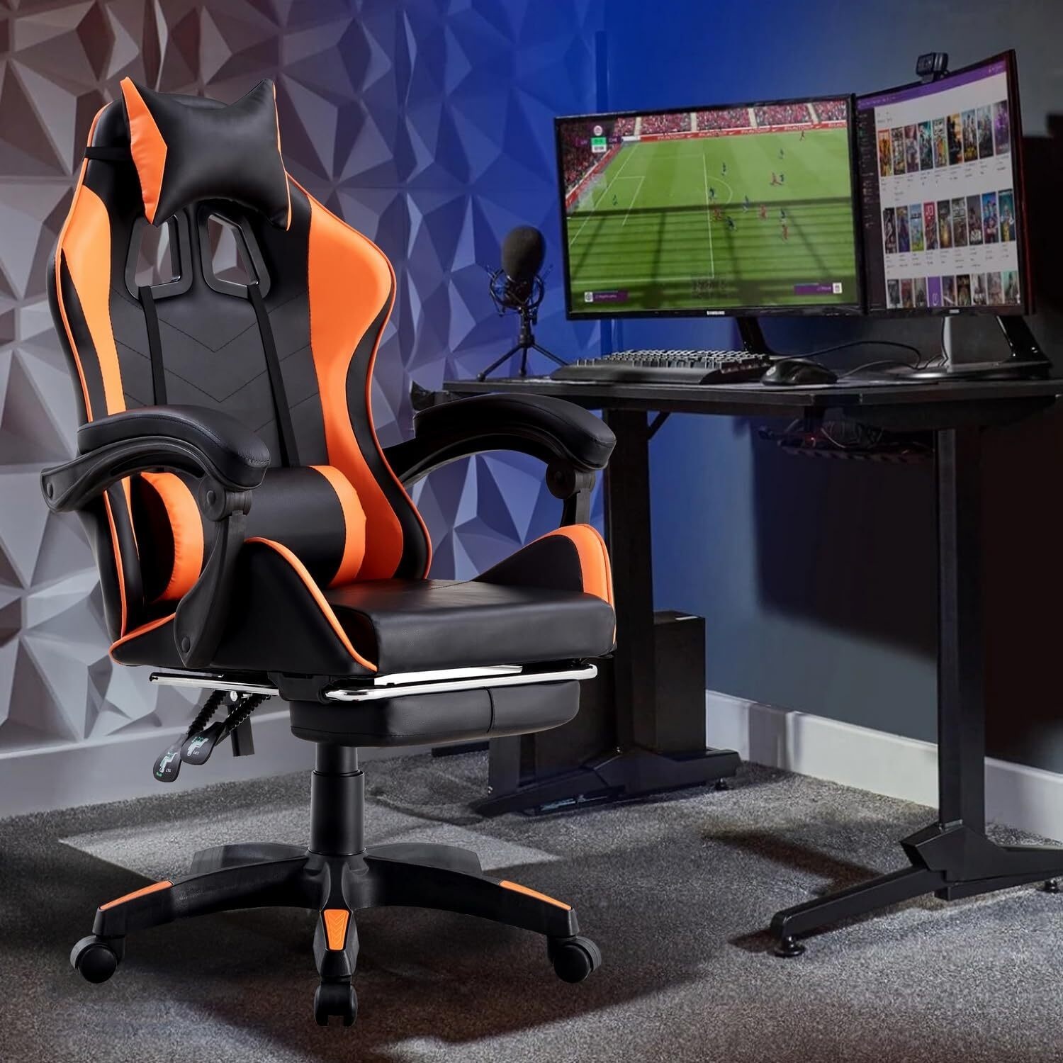 SET da 2 Sedie Racing Orange