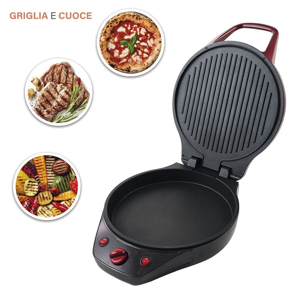 Pizza Maker e grill doppia piastra 1200W