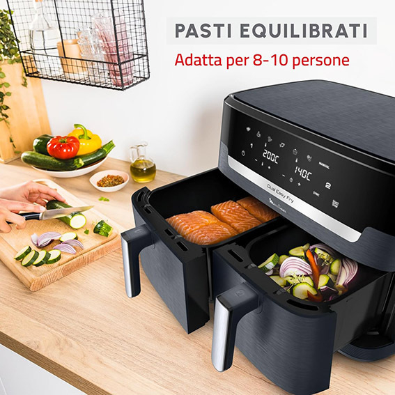 Friggitrice ad aria Dual Easy Fry XXL 11L