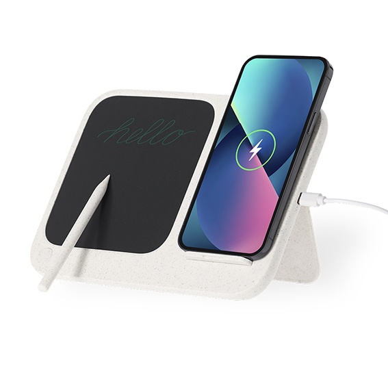 Caricatore wireless 15W con lavagna digitale