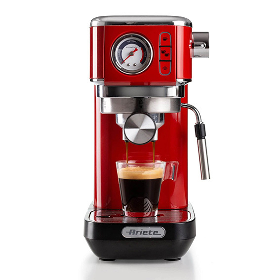 Macchina per caffè con manometro