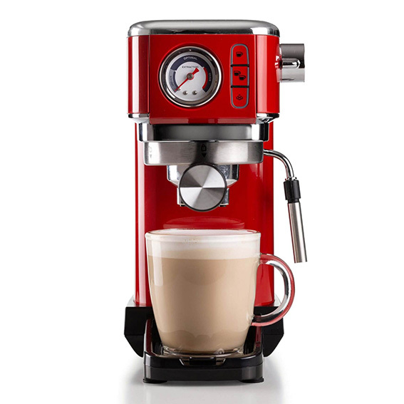Macchina per caffè con manometro