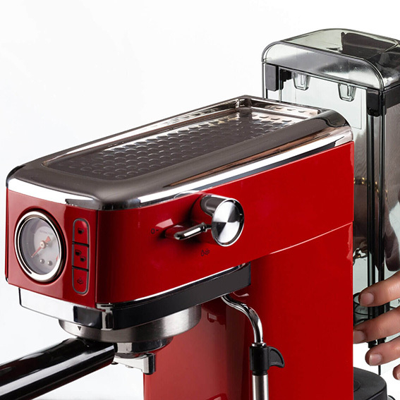 Macchina per caffè con manometro
