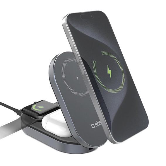 Caricatore Wireless Power Dock 3 in 1