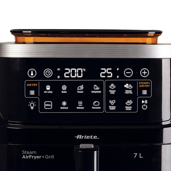 Friggitrice multifunzione con vapore e grill