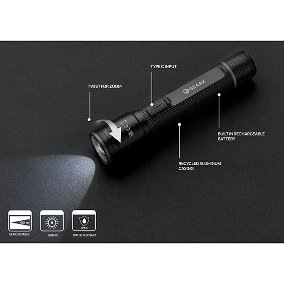 Torcia ricaricabile USB