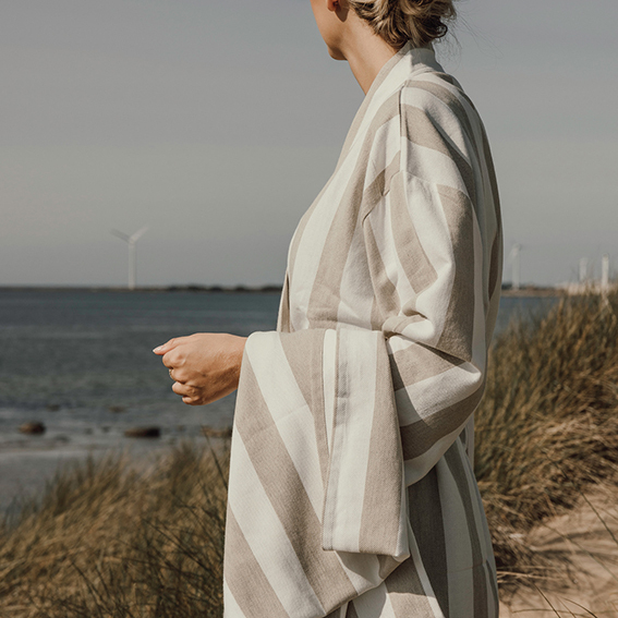 Set 2 Accappatoi a righe