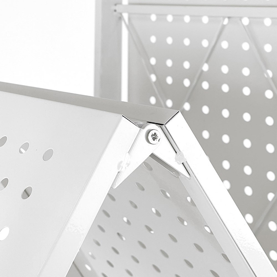 Scaffale pieghevole in metallo 5 ripiani