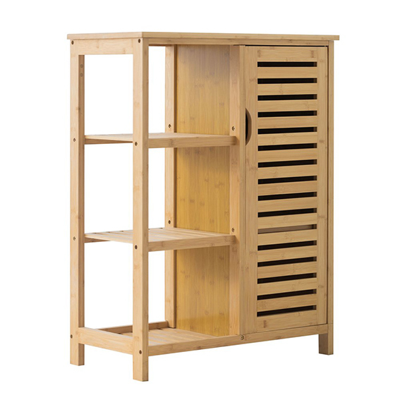 Mobiletto bagno in bamboo Taki