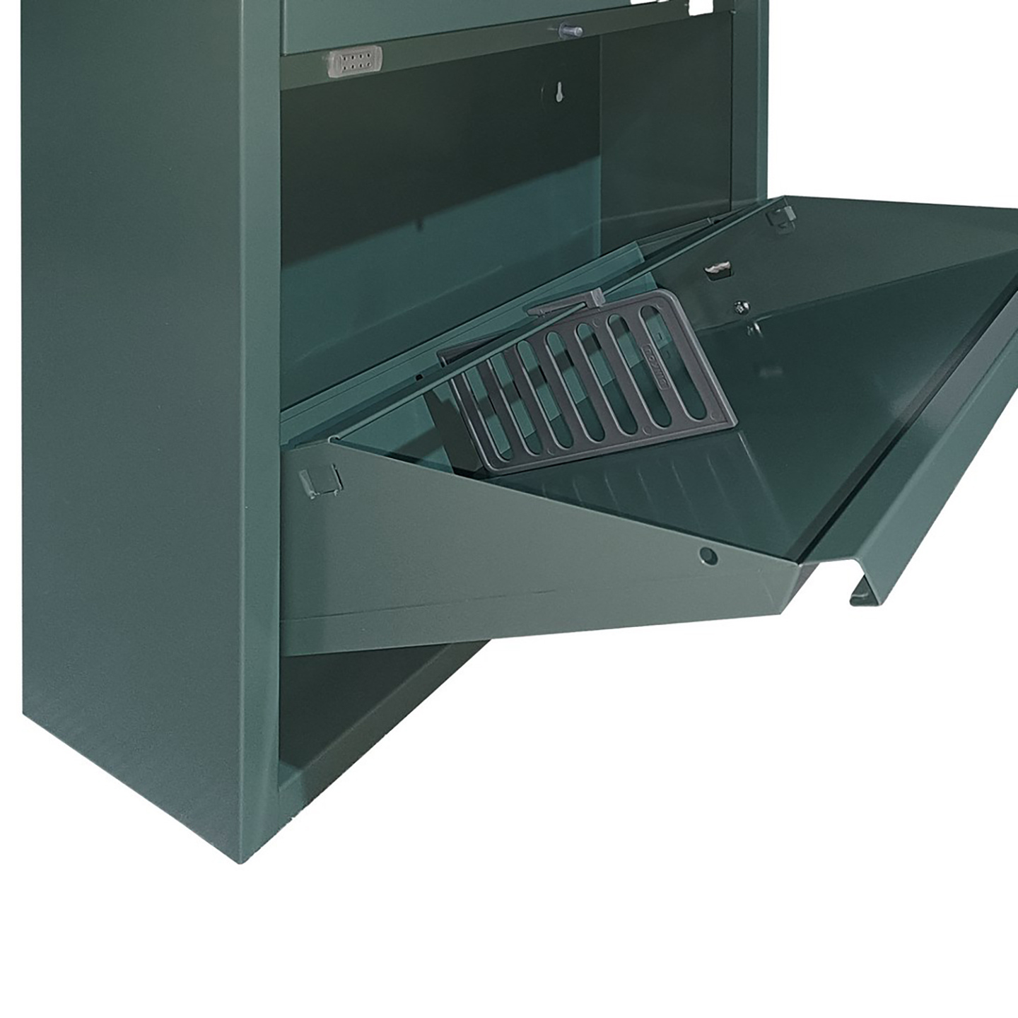 Scarpiera metallica verde