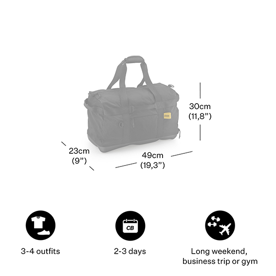 Borsone Weekender Silver