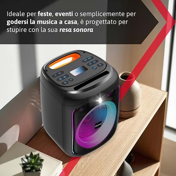 Party speaker con microfono Party speaker con microfono