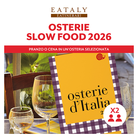 Pranzo o Cena per 2 nelle osterie Slow Food