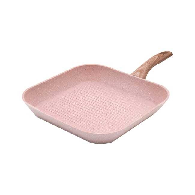 Bistecchiera 28 cm antiaderente Stonerose