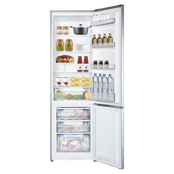 Frigorifero con congelatore Silver